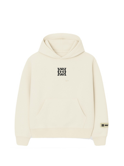 Kwantu Monogram Off-White Hoodie