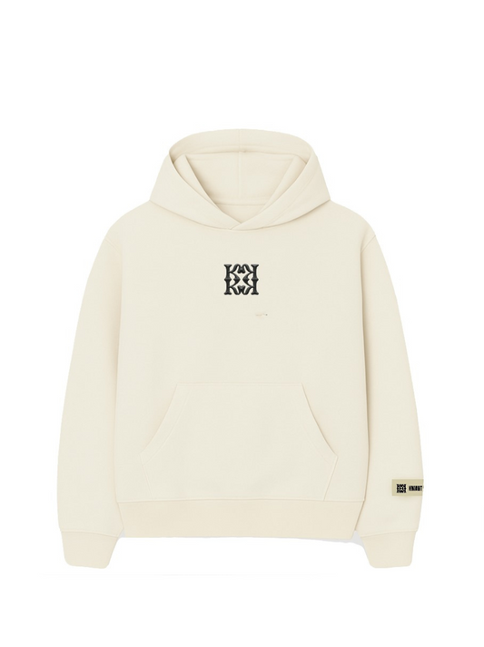 Kwantu Monogram Off-White Hoodie