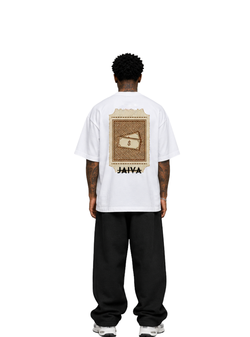 Jaiva Zaka Oversized White T-Shirt