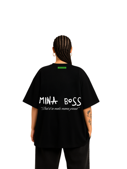 Mina Boss Greensquare Black T-Shirt