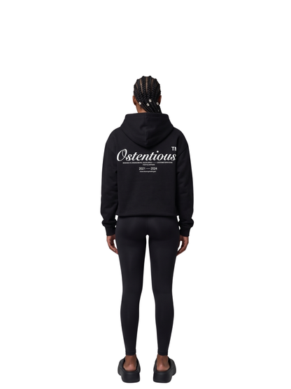 Ostentious Signature All Black Oversized Hoodie