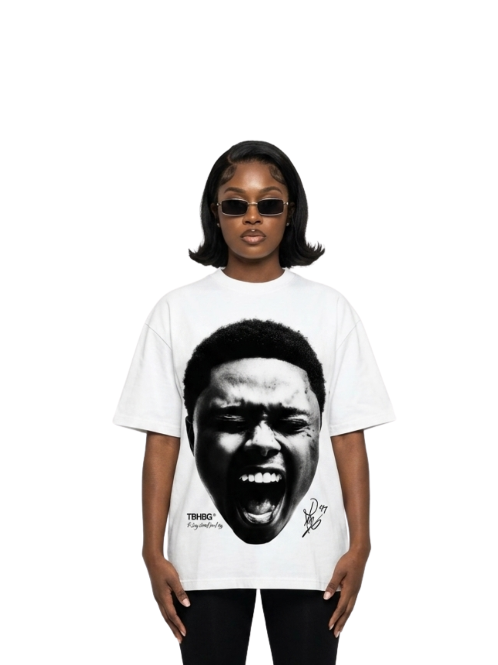 Mercha A-Reece Face White T-shirt