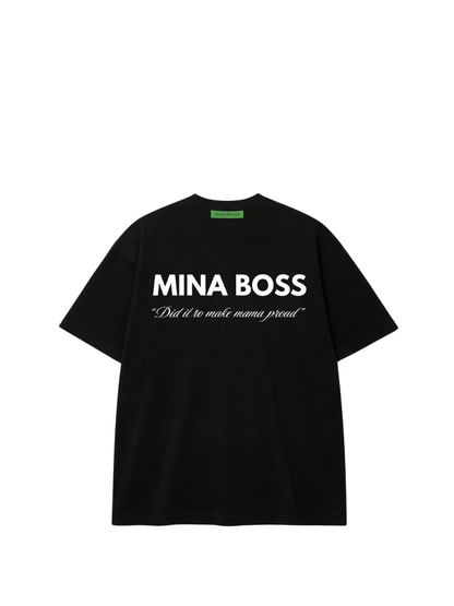 Mina Boss Proud Mama Black T-Shirt