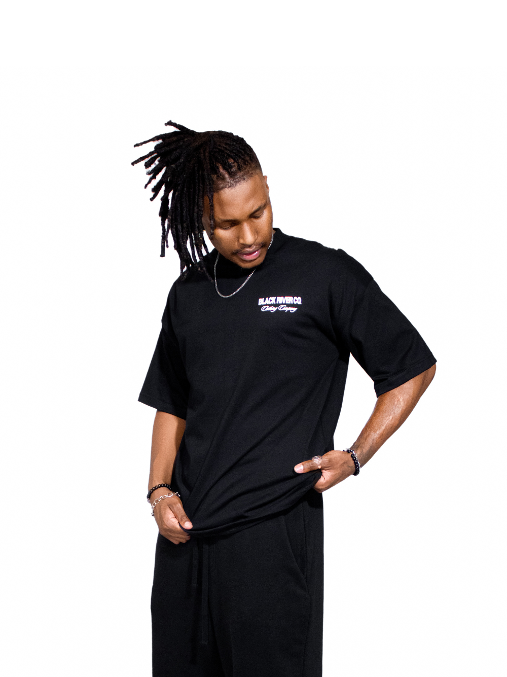 Black River Essential Black T-Shirt