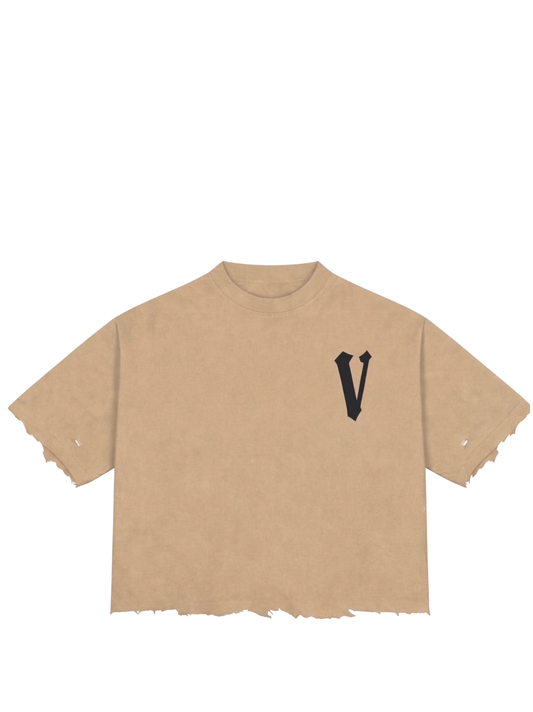 Veritable cream oversized tshirt at unseen grail. men and women. south africa top local brands all at unseen grail. studio image
