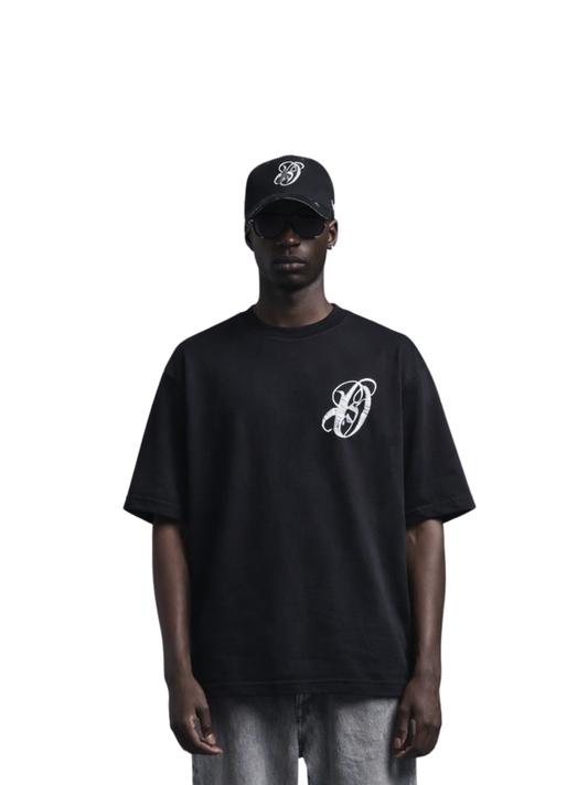 Ostentious Logo Black Washed T-Shirt