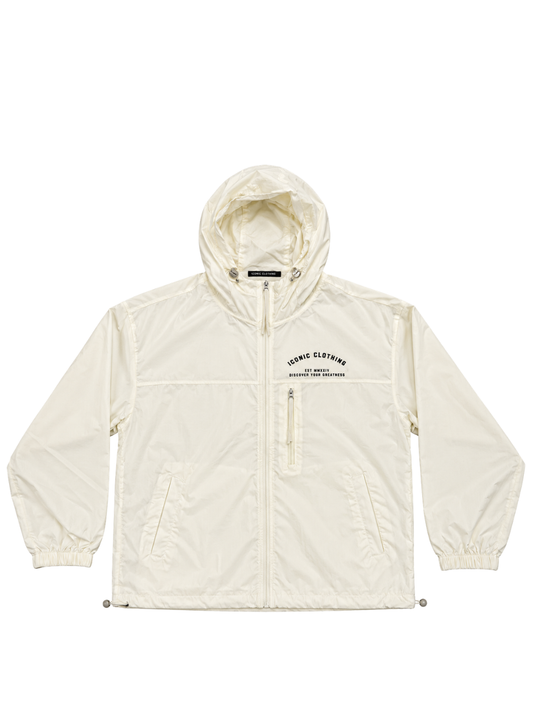 Iconic Lightweight Hooded Cream Jacket