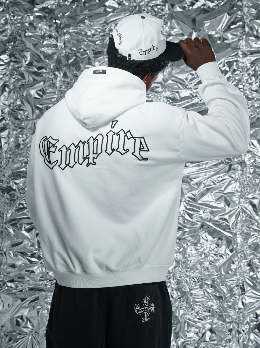 Empire Eagle White Hoodie