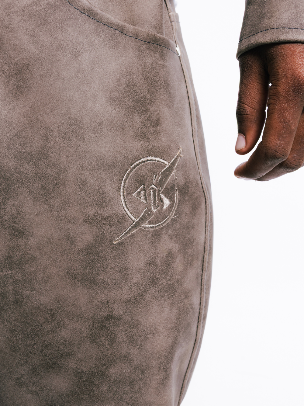 Insanidy Charcoal Leather Pants