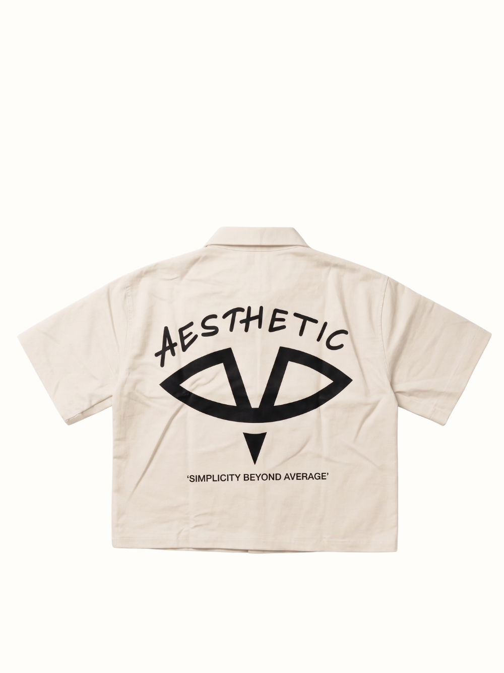 Aesthetic Visionary Cream Denim Short Set