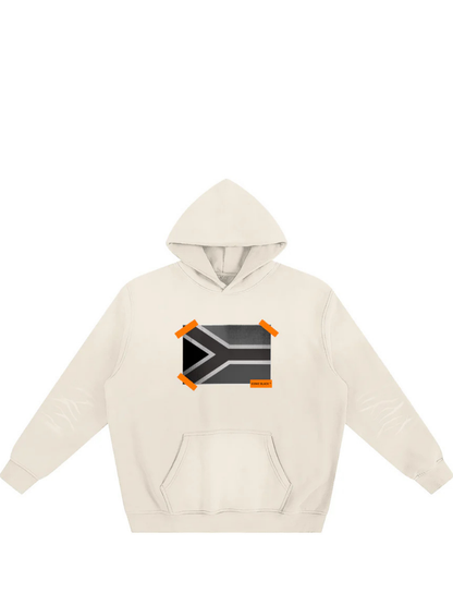 Iconic Black Monochrome Cream Hoodie