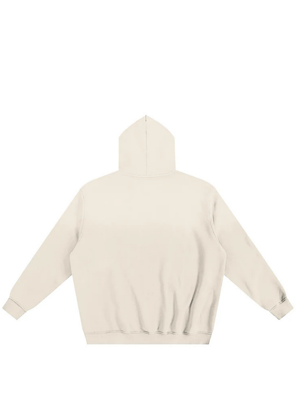 Iconic Black Monochrome Cream Hoodie