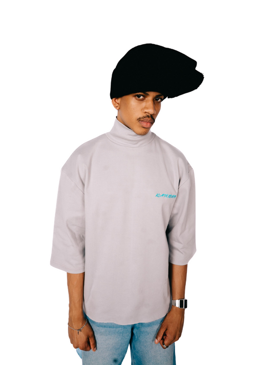 Kai Eleven Grey Turtle Neck T-Shirt
