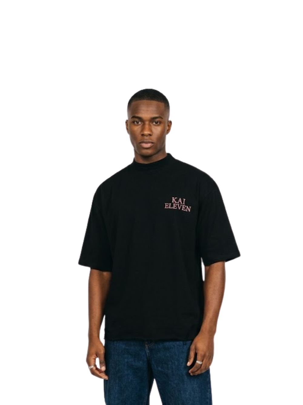 Kai Eleven Black Turtle Neck T-Shirt