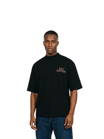 Kai Eleven Black Turtle Neck T-Shirt