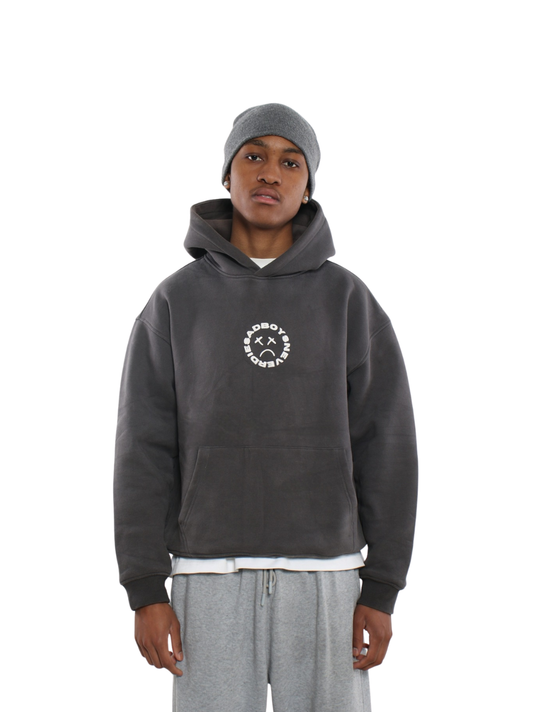 Sadboysneverdie Grey Oversized Hoodie