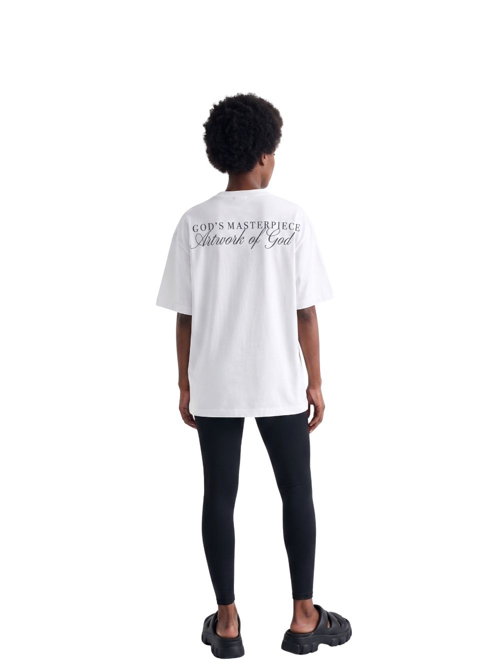 God's Masterpiece Script White T-Shirt