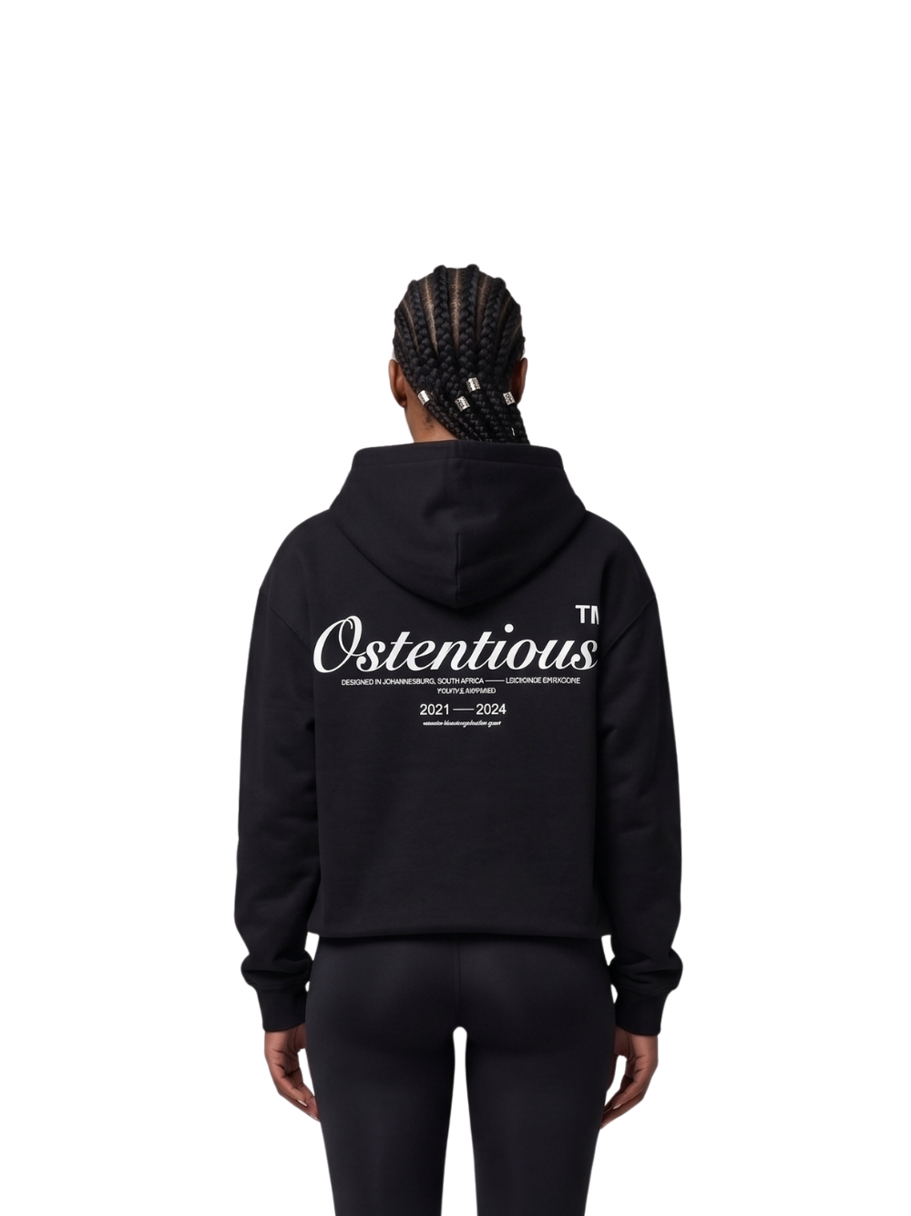 Ostentious Signature All Black Oversized Hoodie