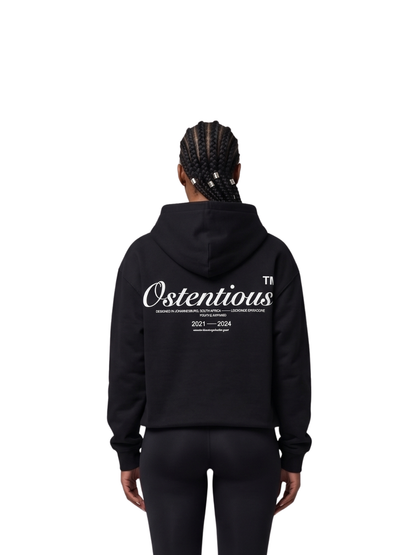 Ostentious Signature All Black Oversized Hoodie