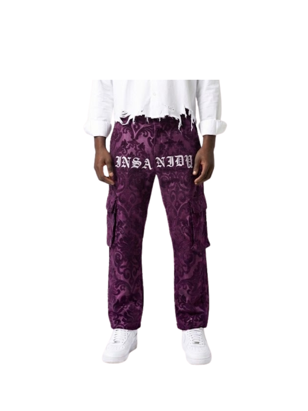 Insanidy Purple Floral Pants