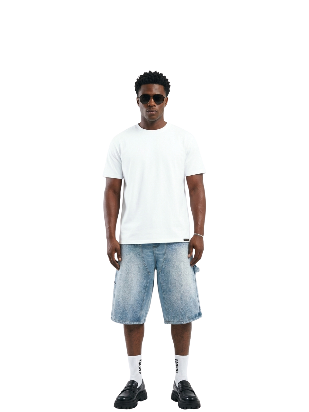 Empire Multi Logo Denim Jorts – UNSEEN GRAIL