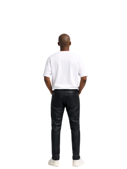Notivsale Black Leather Pants