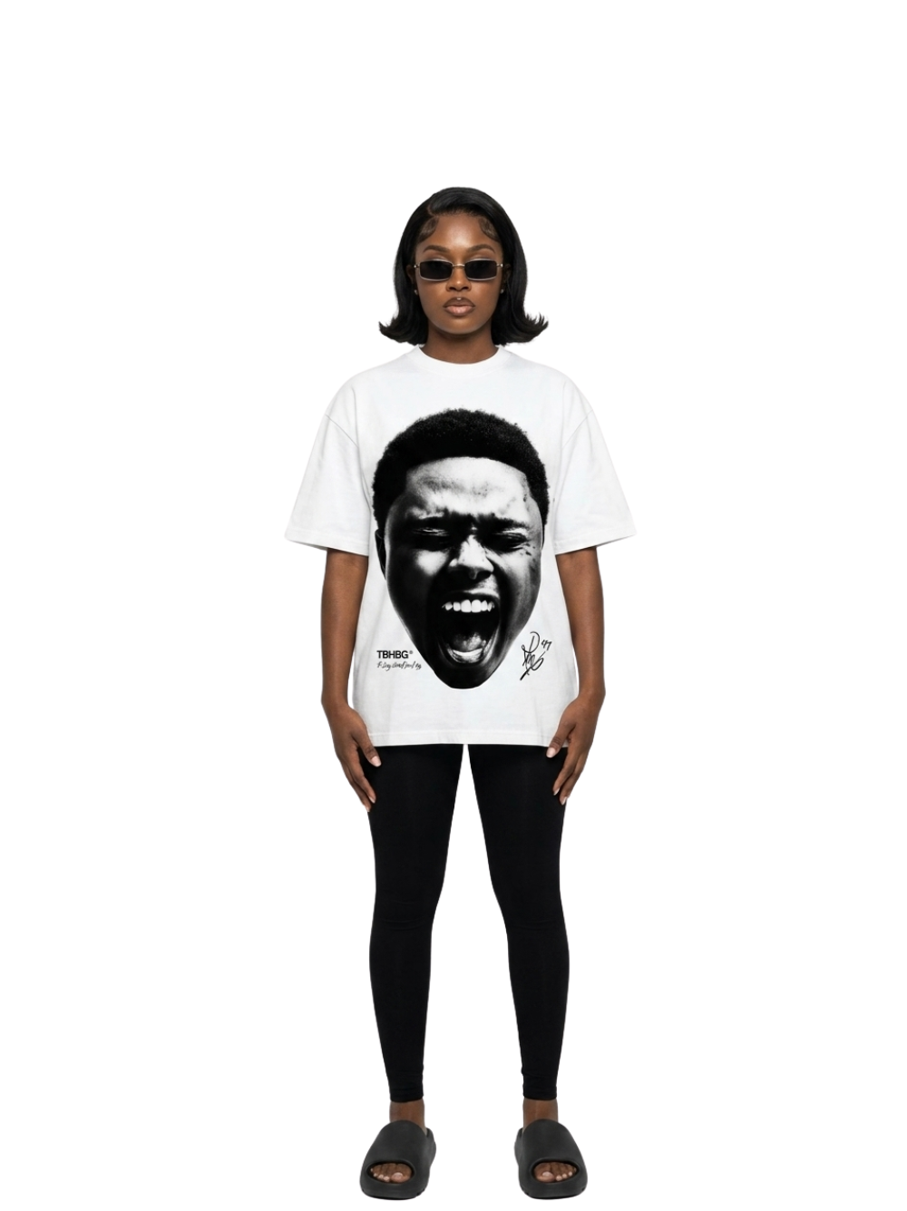 Mercha A-Reece Face White T-shirt