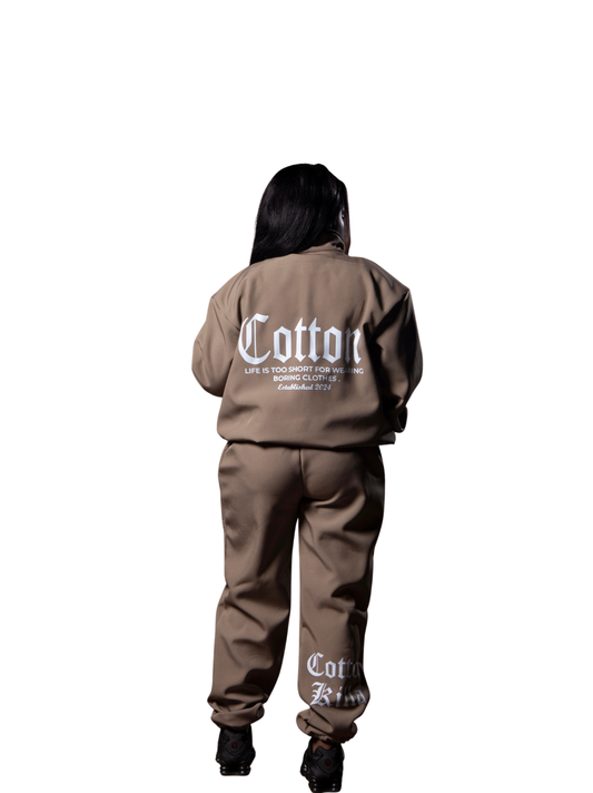 Cotton Killa Beige 2 Piece Tracksuit