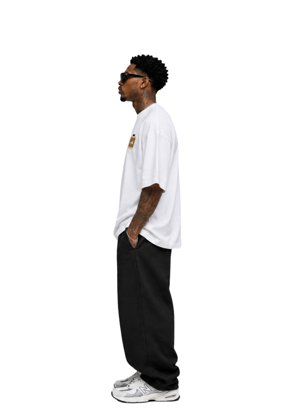 Jaiva Zaka Oversized White T-Shirt