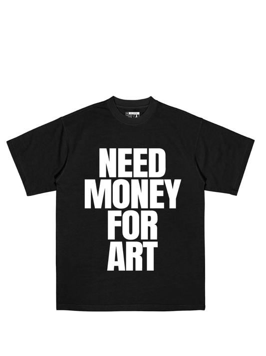 Mercha Need Money For Art Black T-Shirt