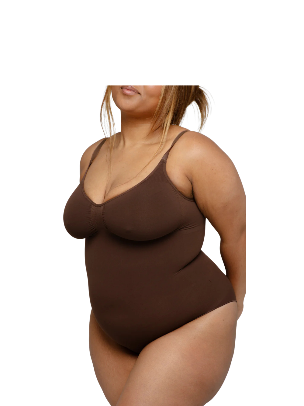Kurv Brief Bodysuit High Compression Coffee