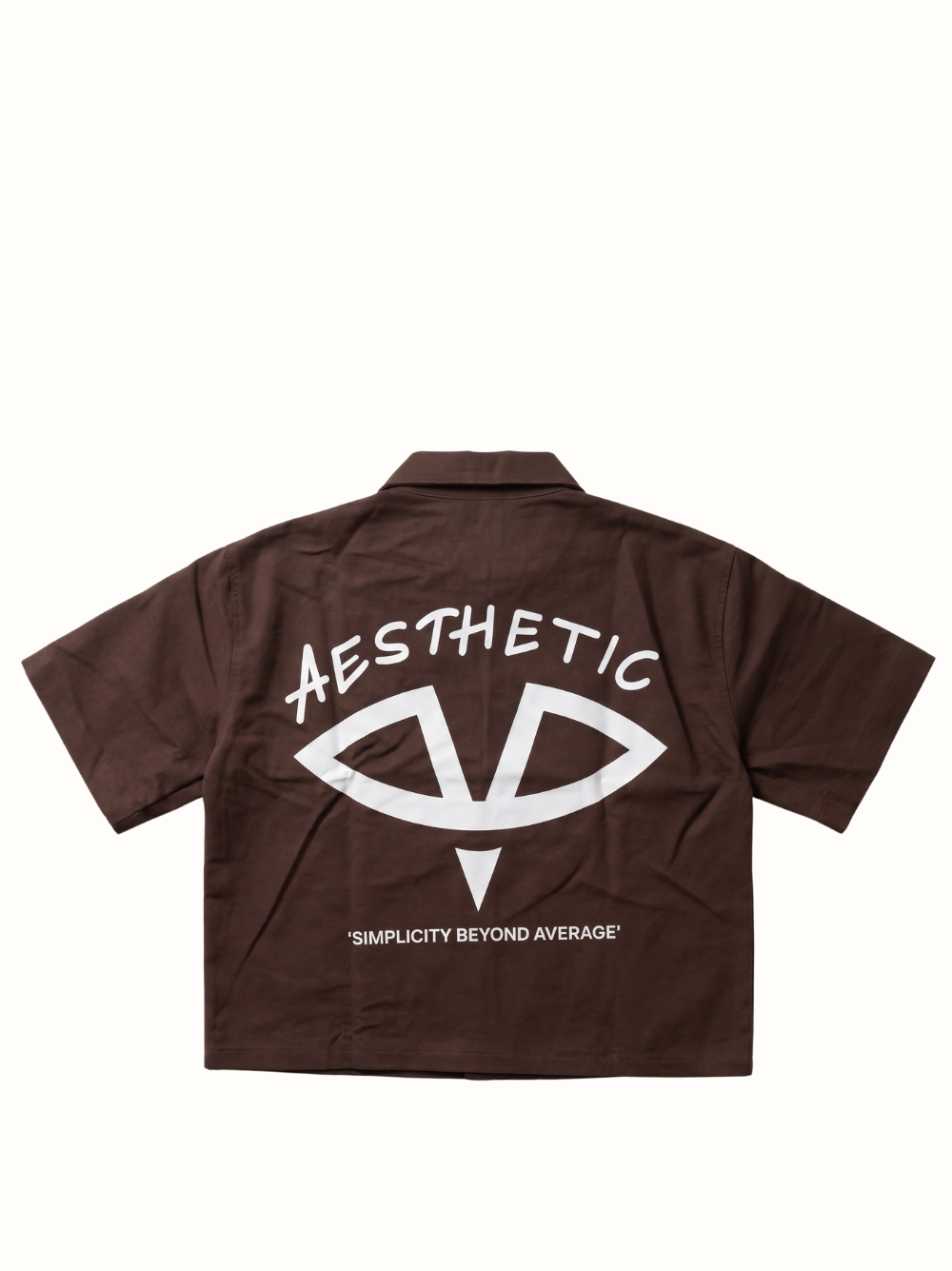 Aesthetic Visionary Brown Denim Short Set
