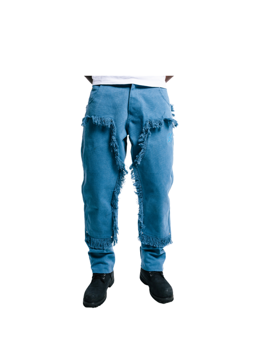 Insanidy Blue Denim Carpenter Pants