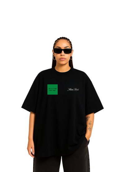 Mina Boss Greensquare Black T-Shirt