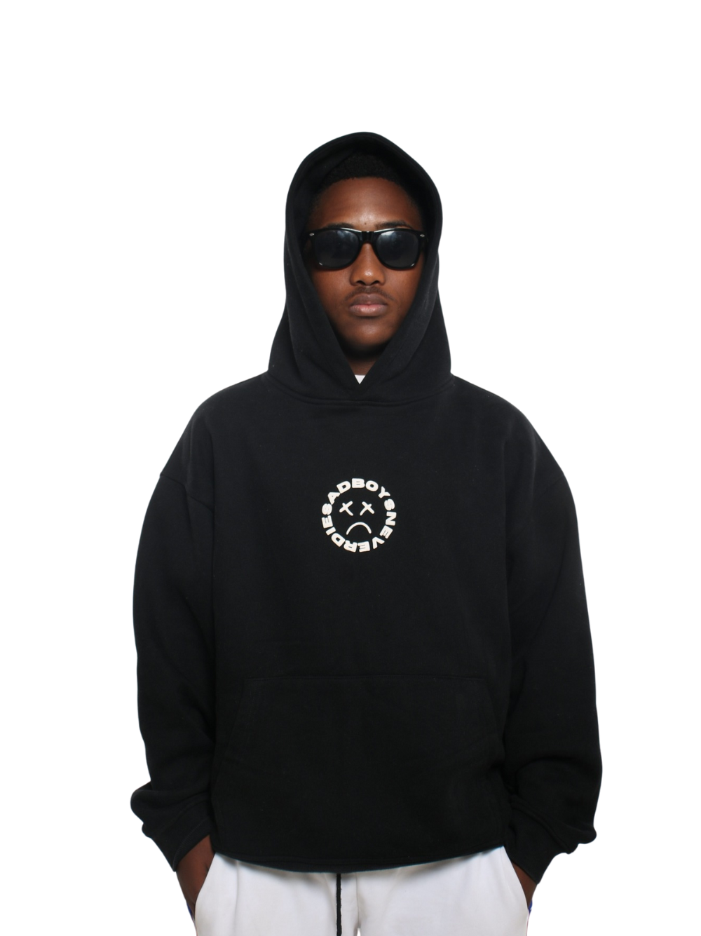 Sadboysneverdie Black Oversized Hoodie