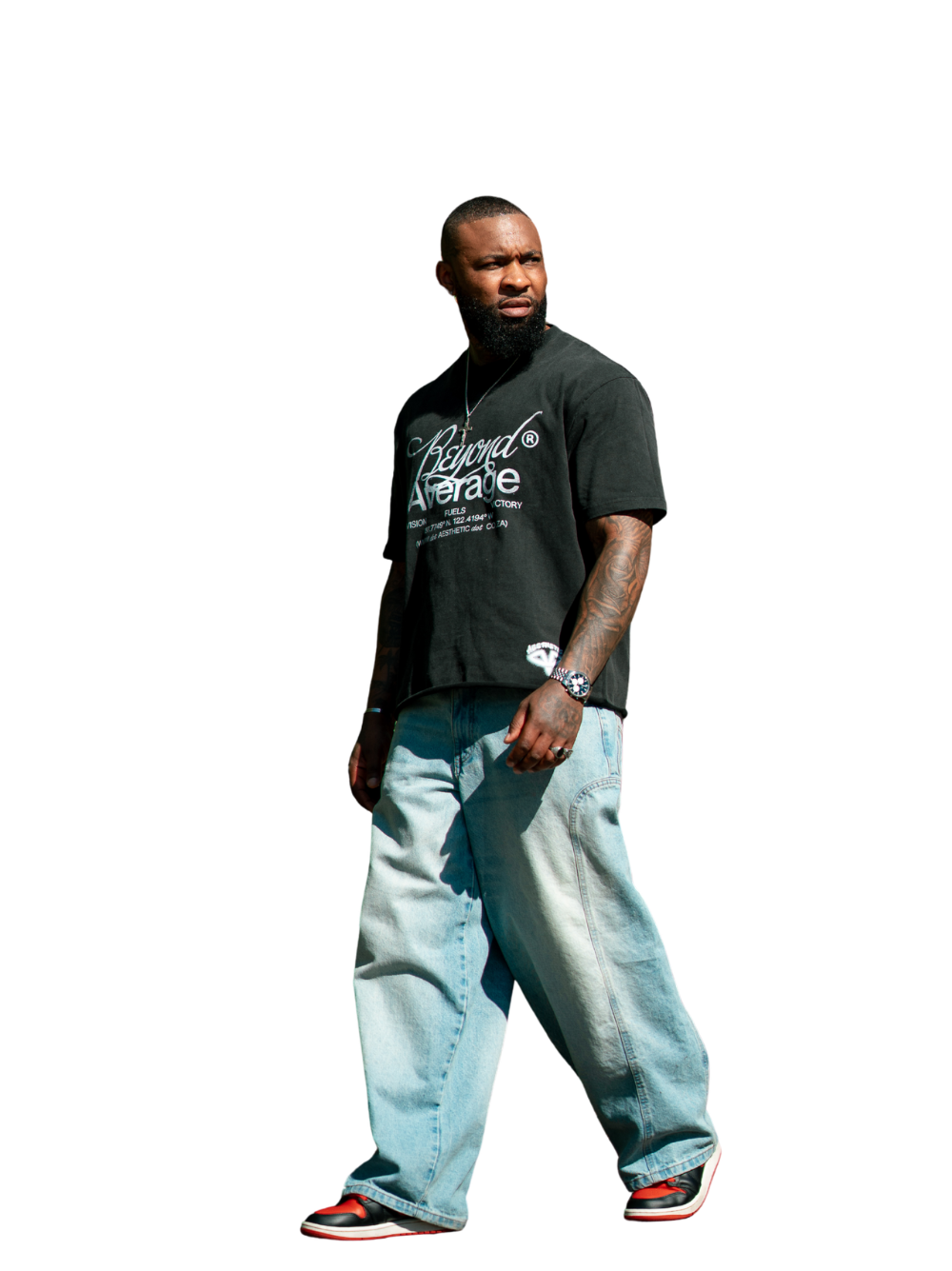 Aesthetic Beyond Average Washed Black T-Shirt