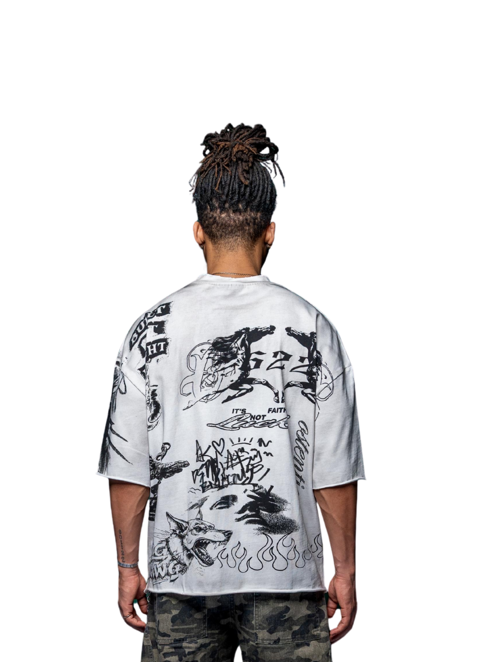 Ostentious Mandela White T-Shirt