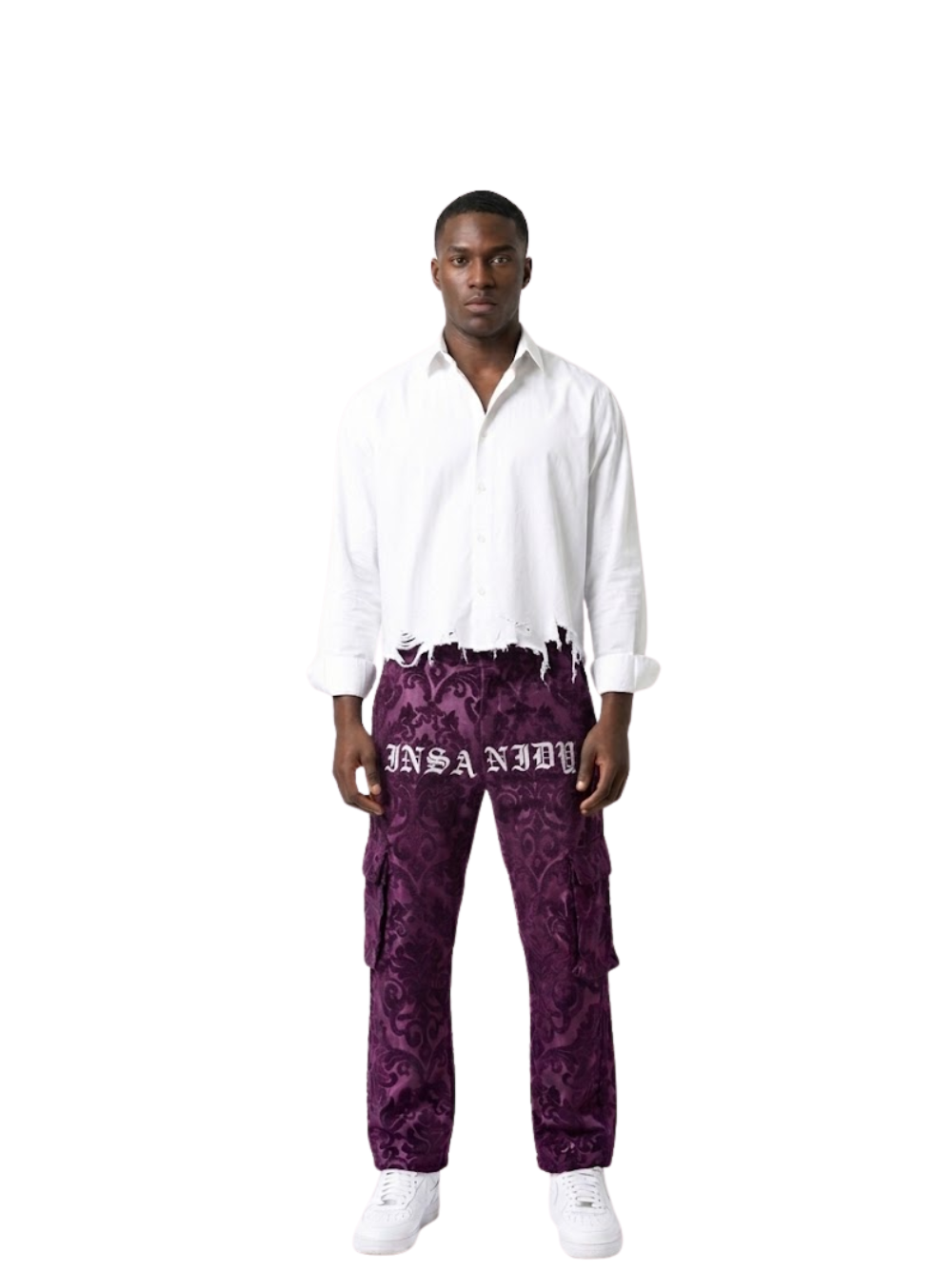 Insanidy Purple Floral Pants