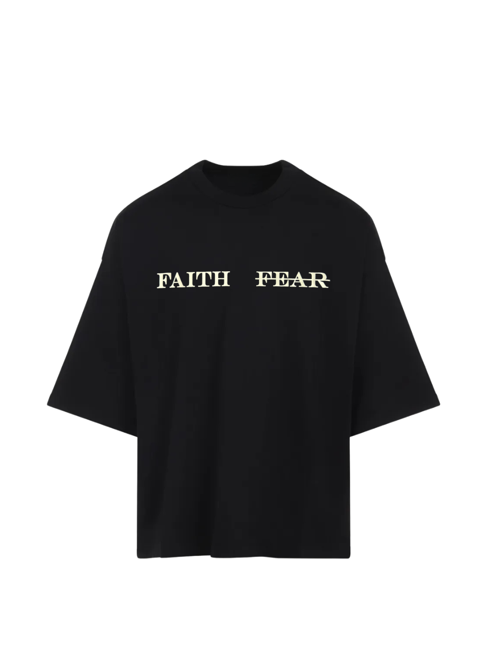 Micael Matthews Faith x Fear Oversized Black T-Shirt