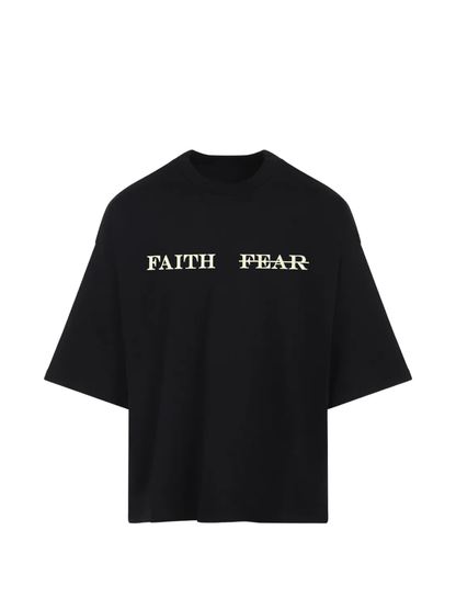 Micael Matthews Faith x Fear Oversized Black T-Shirt