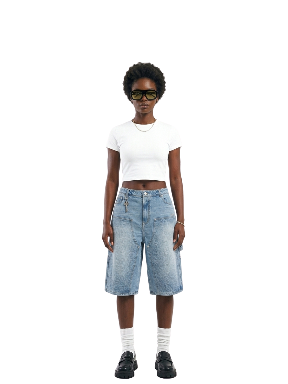 Empire Multi Logo Denim Jorts