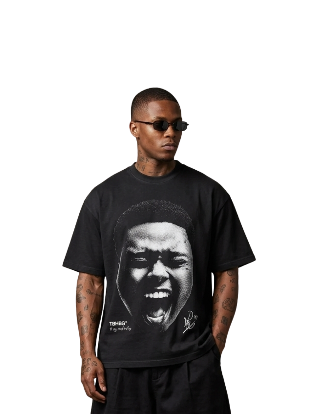 Mercha A-Reece Face Black T-Shirt