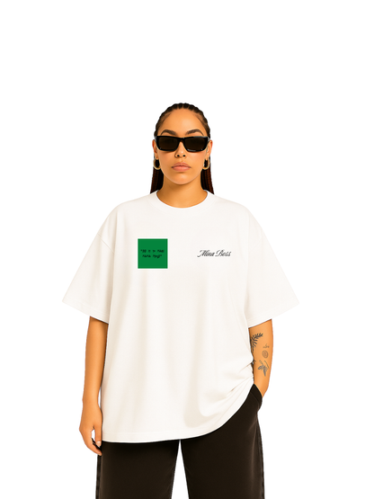 Mina Boss Greensquare White T-Shirt