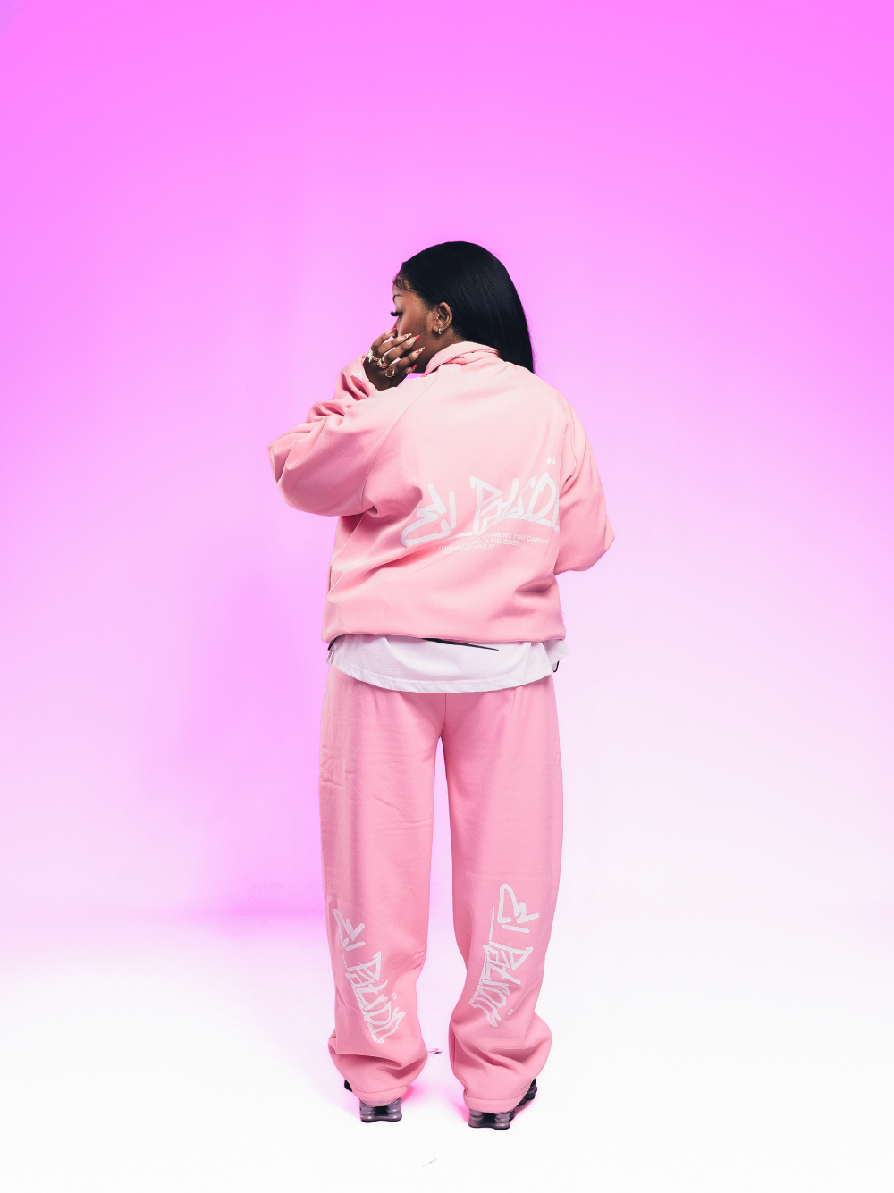 El Patron 2 Piece Pink Roadman Tracksuit
