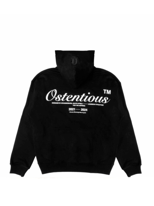 Ostentious Signature All Black Oversized Hoodie