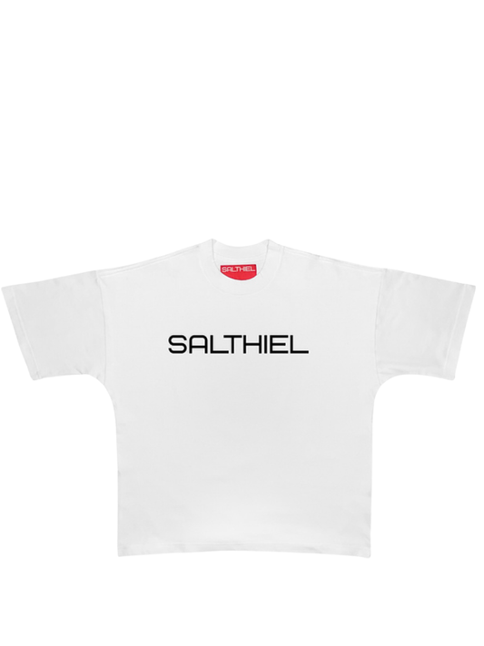 Salthiel Logo Chest White T-Shirt