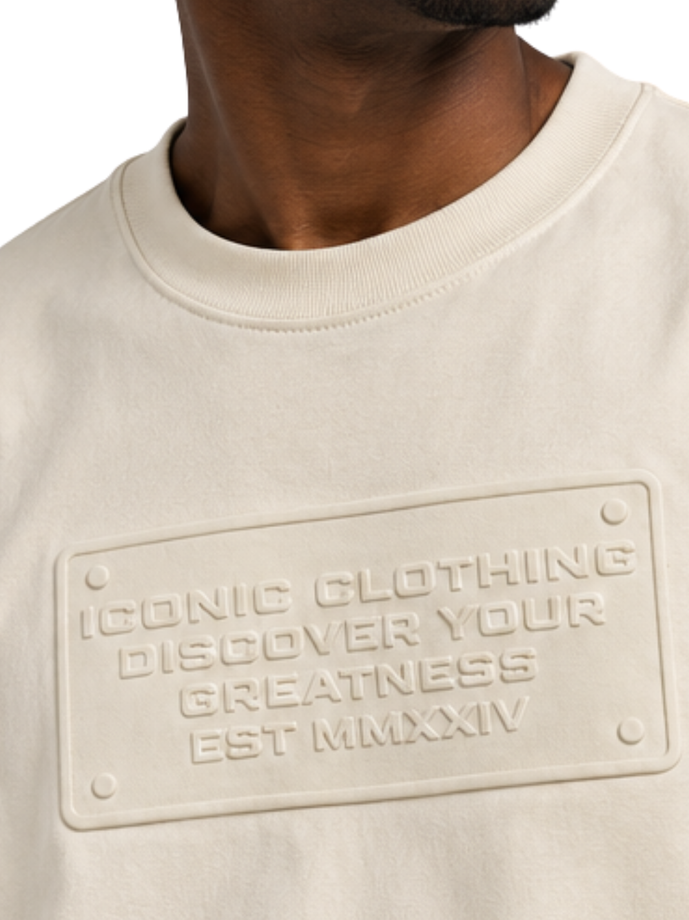 Iconic Cream Emboss Limited T-Shirt