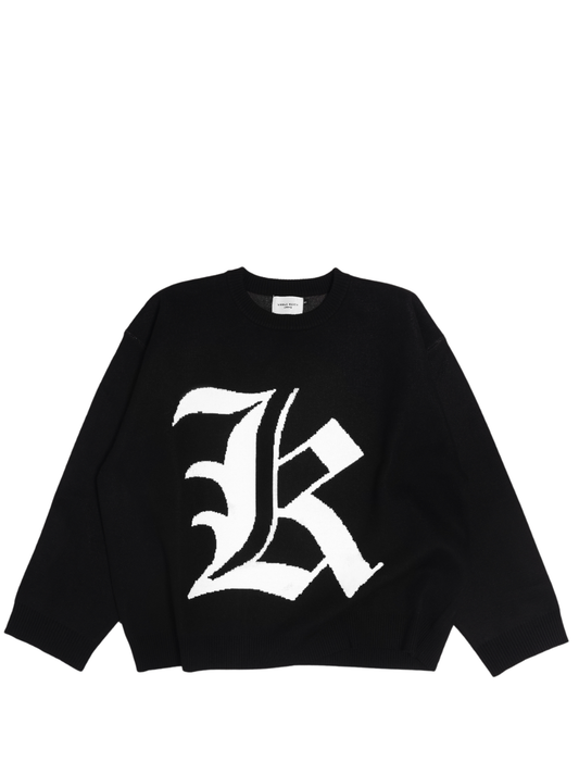 Unkle Keith Old London K Knit Black Sweater