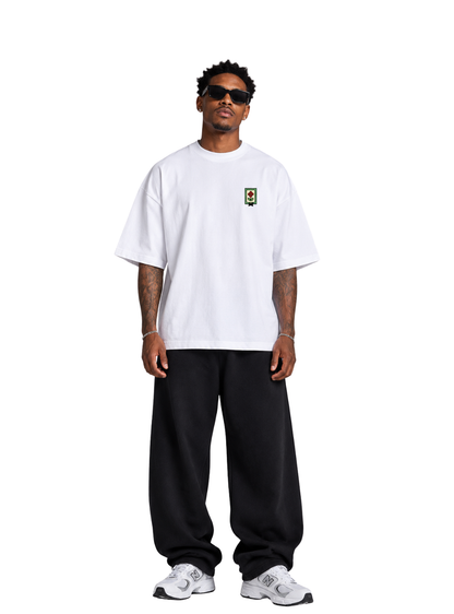 Jaiva Flower Oversized White T-Shirt
