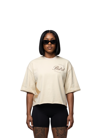 Be Street Boxy Cream T-Shirt